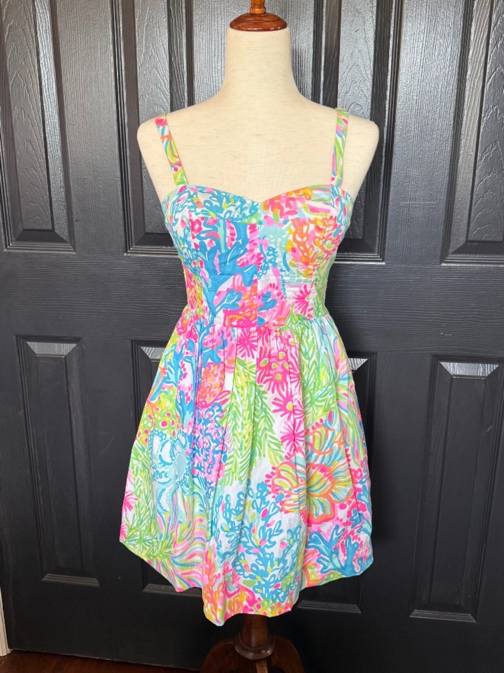 Lilly Pulitzer Adrleigh Dress in Lovers Coral Print